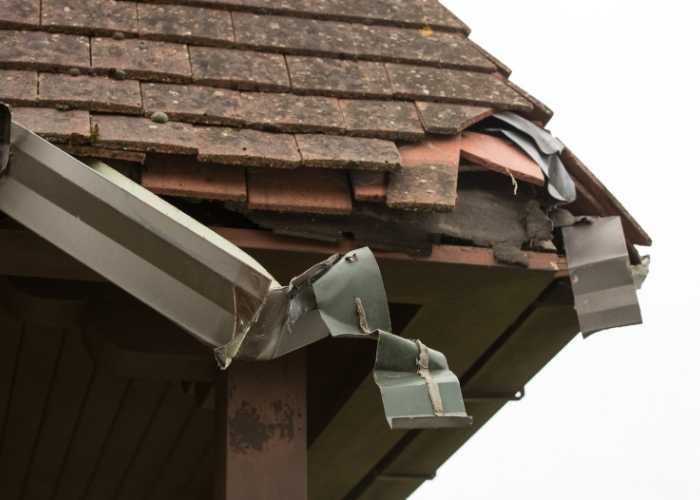 Wind Damaged Roof